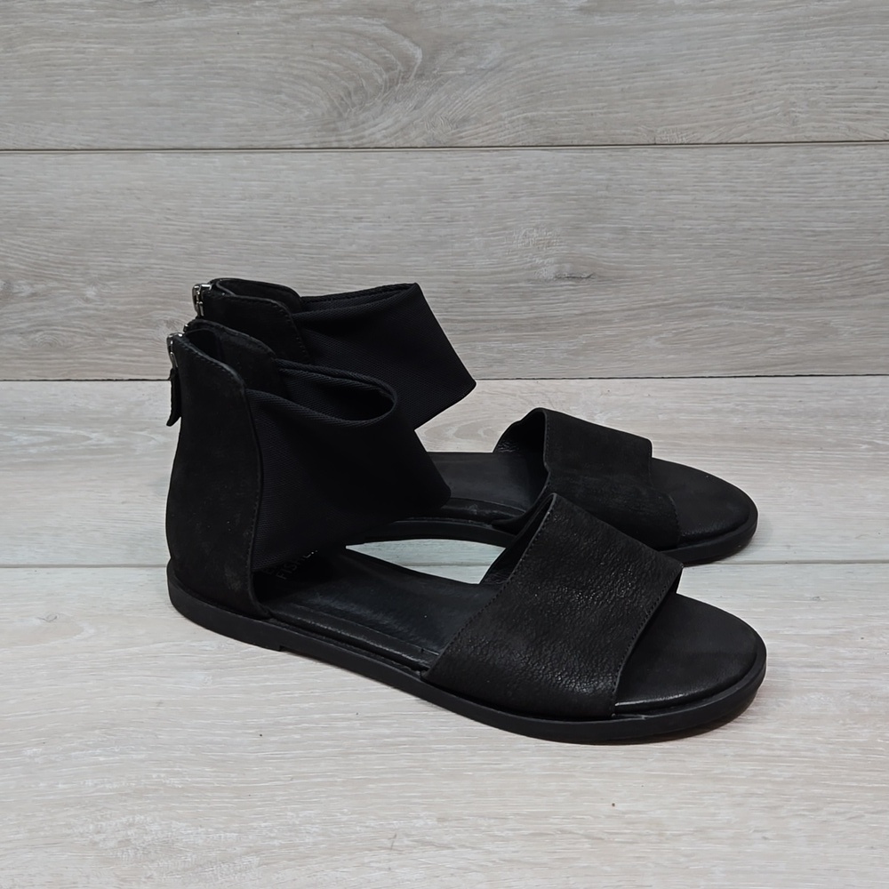 Eileen Fisher Women Ankle Sandals Back Zip shoes sz 6